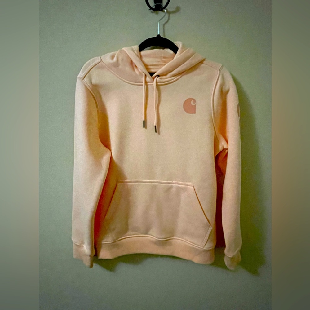 Carhartt Women's Small Tropical Peach Logo Sweatshirt- never been worn!